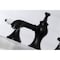 Kingston Brass KC7060BPL Bel-Air 8" Widespread Bathroom Faucet, Matte Black KC7060BPL - alternate 3